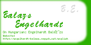 balazs engelhardt business card